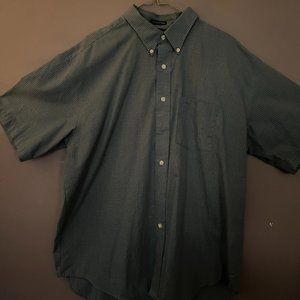 Van Heusen Slate Blue Short Sleeve Button Down Shirt